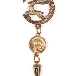 Kavove Men Deer Circle Stone Studded Statement Brooch image 3