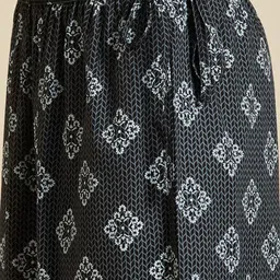 Sangria Grey Floral Printed A-Line Kurta With Palazzos image 3