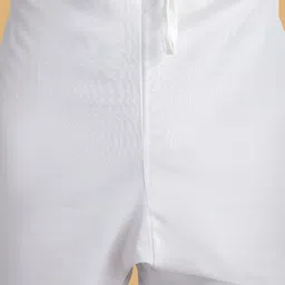 SOJANYA LUXE Striped Embroidered Mandarin Collar Straight Kurta with Pyjamas image 3