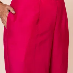 SARSO Women Ethnic Motifs Embroidered Regular Thread Work Kurta with Trousers & With Dupatta image 3