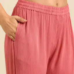 IMARA Floral Regular Straight Kurta & Trousers image 3