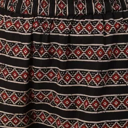 Nayo Women Black Floral Printed Pure Cotton Kurta with Palazzos & With Dupatta image 3