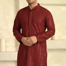 tb mania Men Viscose Rayon Kurta Pyjama Set-picture-11