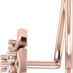 avsar Sharvi 14kt Cubic Zirconia Rose Gold Nose Wire image 5