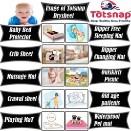 totsnap Fleece Baby Bed Protecting Mat image 3