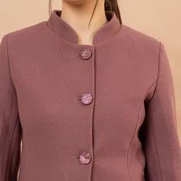 gfo Suede Solid Coat For Women image 5