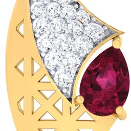 avsar BIS Hallmark AVP1005YB 14kt Cubic Zirconia Yellow Gold Pendant-picture-34