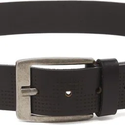 spykar Men Casual Black Genuine Leather Belt image 2