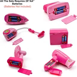 vikrida 6pcs All Working Mini Household Set for Kids Battery Operated Home Appliances image 4