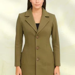 pepzoo Women Solid Double Breasted Casual Blazer image 1