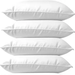 cathrol Cotton Solid Sleeping Pillow Pack of 4 image 1