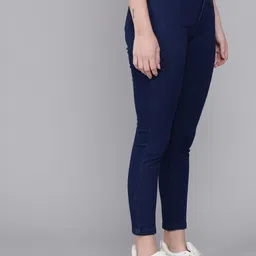 lta Women Slim High Rise Blue Jeans image 3