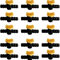 Drip Irrigation Acess 16 mm Pipe Fittings Straight Connector with Tap Cock 50 Pc Drip Irrigation Kit-image-6
