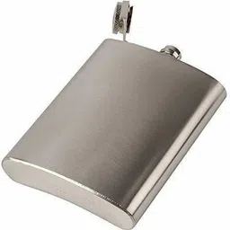 nexshop Slim Compact & Stylish Alcohol Drinks Wine Whiskey Vodka Or Liquor Holder Pocket Bottle Stainless Steel Hip Flask image 2