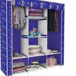 dikshastore Carbon Steel Collapsible Wardrobe-picture-28