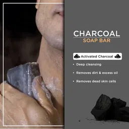 the man company Chaar Cool Bars (4 Charcoal soap bar) image 3