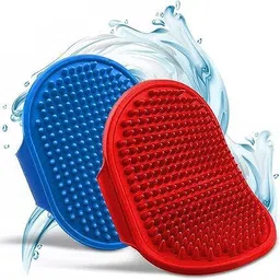 s.blaze Bath and Deshedding Brush for Dogs & Cats | Hand Brush ( 2 pcs) Basic Comb forDog & Cat-picture-27