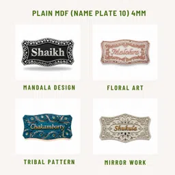 woxour enterprise NAME_PLATE_10 Wooden Cut-outs image 3