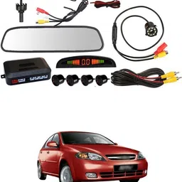 gonama LCD 4.3 Screen 4pc Car Parking Sensor Monitor Kit With Reverse Camera Sg43 LCD 4.3 Screen 4pc Car Parking Sensor Monitor Kit With Reverse Camera Sg43 Parking Sensor image 1