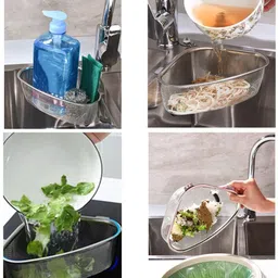 lozenge Kitchen Sink Stainless Steel Push Down Strainer image 5