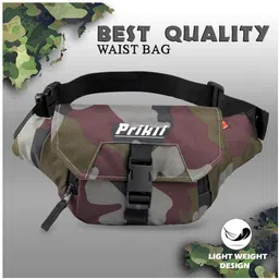 prikli Waist Bag for Men Women, Stylish Chest, Fanny Pouch, Belt Sport Bag Waist Bag Waist Bag-image-13
