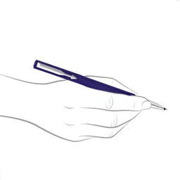 parker Vector Standard Chrome Trim Blue Body Color Roller Ball Pen image 4