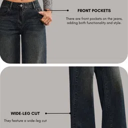 leriya fashion Women Regular Mid Rise Black Jeans image 5