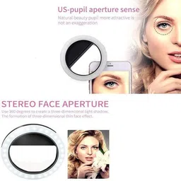 SANEHA Selfie Ring Light, 40 LED, 4 Light Modes, USB Rechargeable, Ring Flash image 4