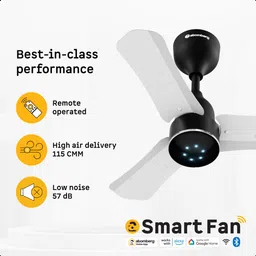 atomberg Renesa Halo Smart | Low noise operation | IoT | 5 Star 600 3 Blade Ceiling Fan image 4