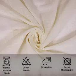 THE CONVERSION Beige Linen Sheer Window Curtain image 5