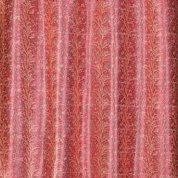 Aura Red & White 2 Pieces Printed Window Curtains image 3