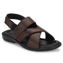 trueyarn Men's Genuine Leather Sandals | Sandals For Men | Comfortable | Cushioned Insole | Durable | Handmade | All Occasion Slippers image 2