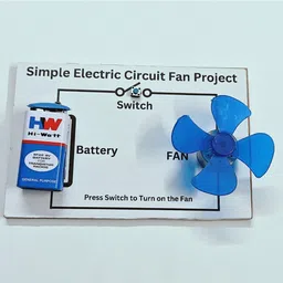erhindia Simple Electric Circuit Dc Motor Fan Science Project Working Model Class 6 7 8-picture-10