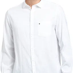 turtle Men Slim Fit Solid Formal Shirt image 1