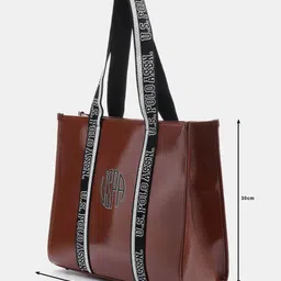 u.s. polo assn. Women Maroon Tote image 5