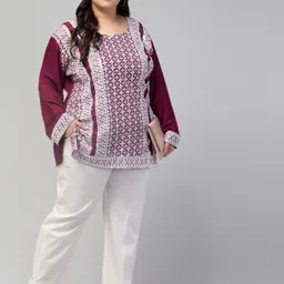 style prezone Women Regular Fit White Cotton Blend Trousers image 5