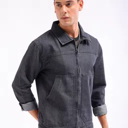 The Indian Garage Co Spread Collar Long Sleeves Denim Jacket image 2