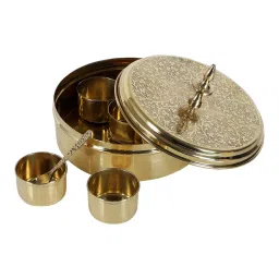 amaya decors Brass Masala Box Set image 5