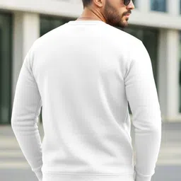 hoodler Men Full Sleeve Self Design Sweatshirt image 2