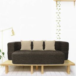 usha shriram Addo 14 Inch Foam (72x44) In Brown Colour Queen Size Sofa Cum Foldable Mattress-picture-41