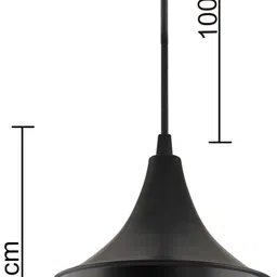 homesake Black Metal Medium Pear Hanging Light, E26/27 Nordic pendant lamp, Modern kitchen, bedroom, living room ceiling lamp Pendants Ceiling Lamp image 4