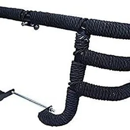 wheetoykart Airfly Leg Guard with Rope 3 Pipe Leg Guard with Rope for RE Bullet Meteor 350 Bike Crash Guard image 3