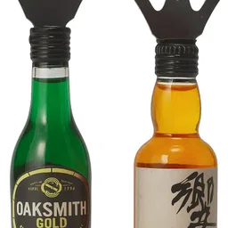 Pack of 2 Mini Whisky Bottle Shaped Bottle Openers – Oaksmith Gold & Hibiki Design Bottle Opener Set-image-12