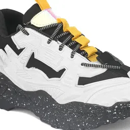 roxanne Black Sport Lace Canvas Trendy Vesca Sneakers For Men image 4