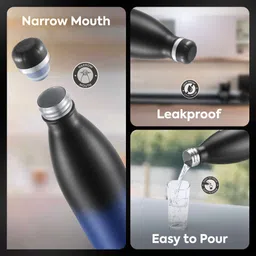 pexpo Electro 1000, Hot&Cold ISI Certified Thermosteel Water Bottle, Leakproof 980 ml Flask image 5