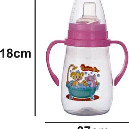sukhson india Peach Baby Sipper with Soft Silicone Straw with Lid cover for Kids image 5