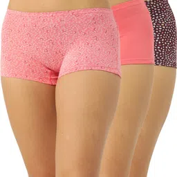 leading lady Pack of 3 Women Boy Short Multicolor Panty-picture-19