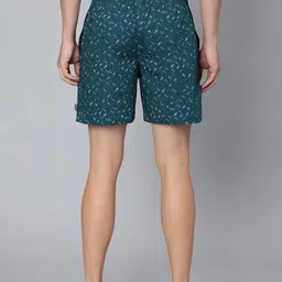 van heusen innerwear Van Heusen Men Blue Printed Elasticized Waistband Printed Boxer Shorts  8905482033855 image 3