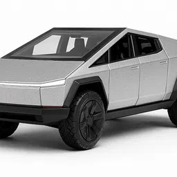 Tesla Cybertruck Diecast Model Car – 1:36 Scale, Light & Sound Toy for Kids-image-0