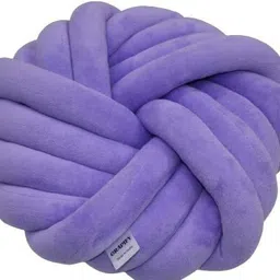 grapify Cotton Cushion Pack of 1 Solid Knotted Pillow/Knot Cushion, Pillow, Decorative Cushion-picture-19